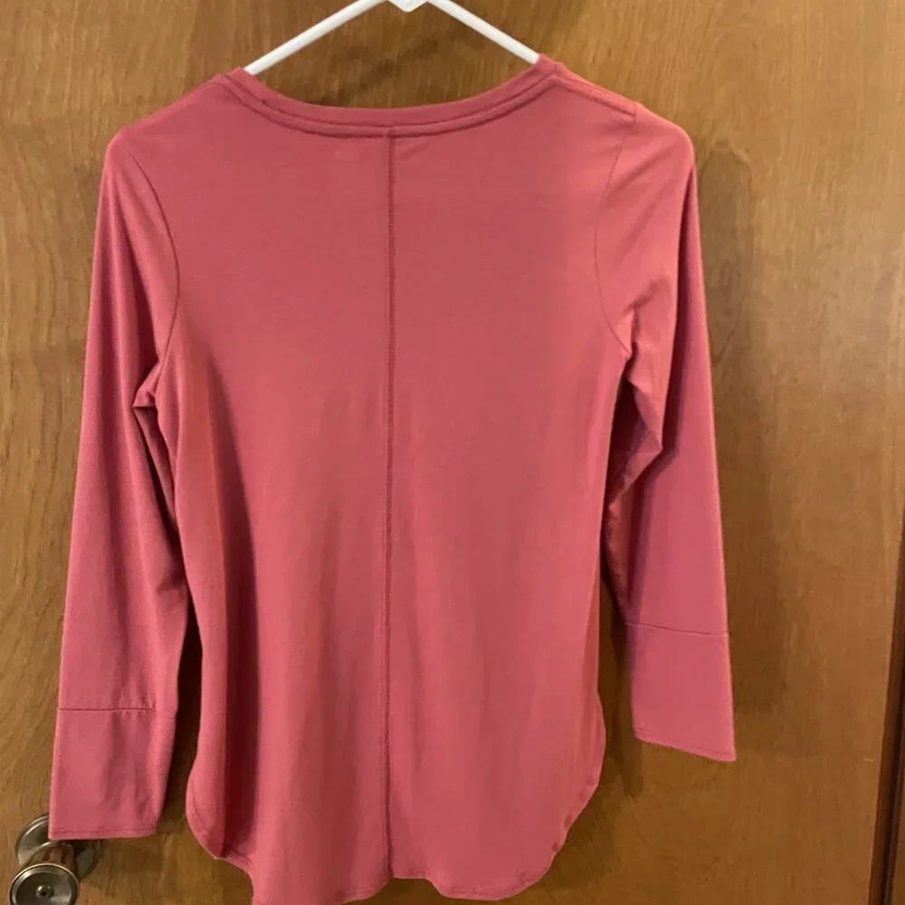 Girl's Old Navy Size Large (10/12) Long Sleeve Tunic Pink Crewneck EUC - Picture 3 of 6